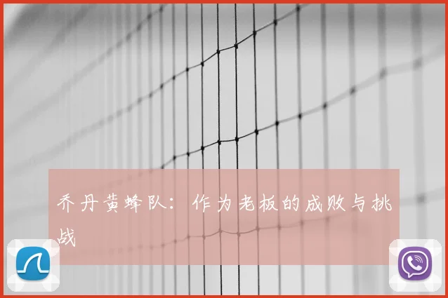 乔丹黄蜂队：作为老板的成败与挑战